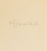 Louise Bourgeois. Differentiate, title. 2007