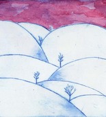 Louise Bourgeois. Untitled (Hills), in Les Arbres (3), from the editioned series of portfolios, Les Arbres (1-6). 2004