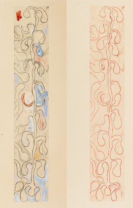 Louise Bourgeois. Untitled, plates 5 and 6 of 9, from the illustrated book, Differentiate. 2007