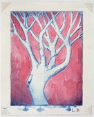 Louise Bourgeois. Untitled (Bent Tree), in Les Arbres (3), from the editioned series of portfolios, Les Arbres (1-6). 2004