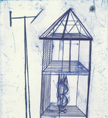 Louise Bourgeois. Plate 4 of 11, from the illustrated book, He Disappeared into Complete Silence, second edition. 1995-2003