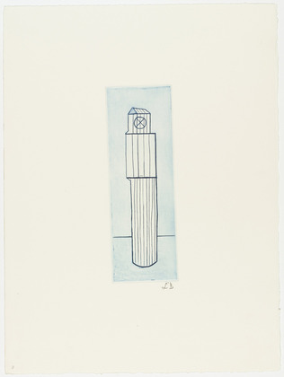 Louise Bourgeois. Plate 1 of 11, from the illustrated book, He Disappeared into Complete Silence, second edition. 1995-2003