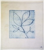 Louise Bourgeois. Untitled (Branch with Three Leaves and Two Offshoots), in Les Arbres (5), from the editioned series of portfolios, Les Arbres (1-6). 2004