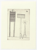 Louise Bourgeois. Plate 6 of 11, from the illustrated book, He Disappeared into Complete Silence, second edition. 1995