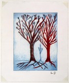 Louise Bourgeois. Untitled (Three Trees), in Les Arbres (5), from the editioned series of portfolios, Les Arbres (1-6). 2004