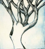 Louise Bourgeois. Untitled (Bent Tree), in Les Arbres (5), from the editioned series of portfolios, Les Arbres (1-6). 2004