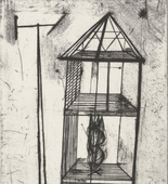 Louise Bourgeois. Plate 4 of 11, from the illustrated book, He Disappeared into Complete Silence, second edition. 1995