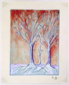 Louise Bourgeois. Untitled (Three Trees), in Les Arbres (6), from the editioned series of portfolios, Les Arbres (1-6). 2004