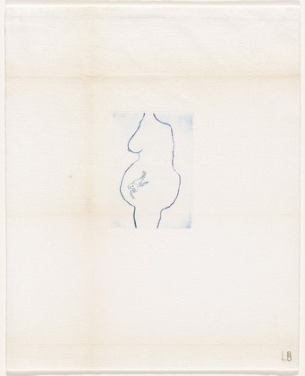 Louise Bourgeois. Pregnant, plate 8 of 24, from the series, Self Portrait. 2009