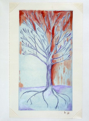 Louise Bourgeois. Untitled (Tall Tree), in Les Arbres (6), from the editioned series of portfolios, Les Arbres (1-6). 2004