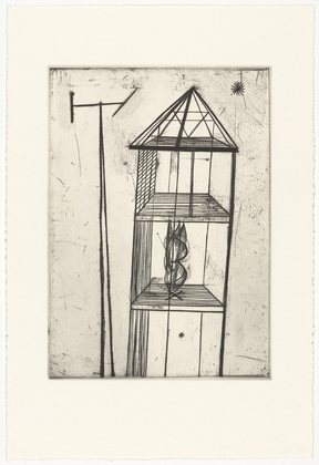 Louise Bourgeois. Plate 4 of 11, from the illustrated book, He Disappeared into Complete Silence, second edition. 1995-2003