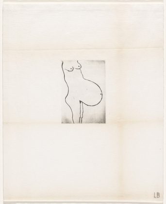 Louise Bourgeois. Pregnant, plate 11 of 24, from the series, Self Portrait. 2009