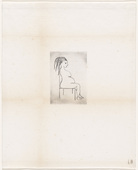Louise Bourgeois. Seated, plate 18 of 24, from the series, Self Portrait. 2009