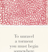 Louise Bourgeois. To Unravel a Torment You Must Begin Somewhere, no. 8 of 9, from the series, What Is the Shape of This Problem? 1999
