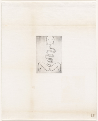 Louise Bourgeois. La Nausée, plate 22 of 24, from the series, Self Portrait. 2009