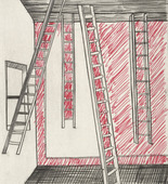 Louise Bourgeois. Plate 8 of 11, from the illustrated book, He Disappeared into Complete Silence, second edition. 1997