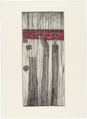 Louise Bourgeois. Plate 9 of 9, from the illustrated book, He Disappeared into Complete Silence, second edition. 1995