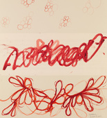 Louise Bourgeois. Untitled, no. 7 of 11, from the series, The Red Sky. 2009