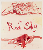 Louise Bourgeois. Untitled, no. 9 of 11, from the series, The Red Sky. 2009
