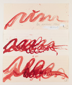 Louise Bourgeois. Untitled, no. 11 of 11, from the series, The Red Sky. 2009
