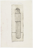 Louise Bourgeois. Plate 1 of 9, from the illustrated book, He Disappeared into Complete Silence. 1946-1947