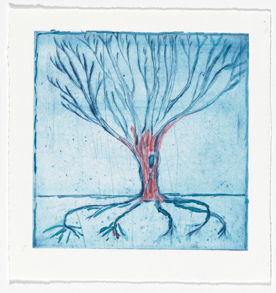 Louise Bourgeois. Untitled (Wide Tree), from the editioned series of portfolios, Les Arbres (1-6). 2004