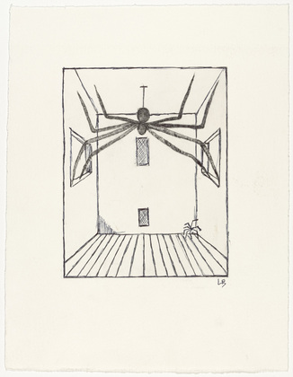 Louise Bourgeois. Spider, plate 11 of 11, from the illustrated book, He Disappeared into Complete Silence, second edition. 2001-2002