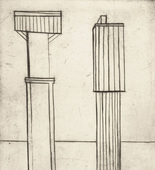 Louise Bourgeois. Plate 2 of 9, from the illustrated book, He Disappeared into Complete Silence. 1946-1947