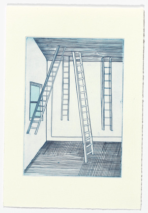 Louise Bourgeois. Plate 8 of 11, from the illustrated book, He Disappeared into Complete Silence, second edition. 1997-2003