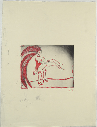 Louise Bourgeois. Untitled, plate 2 of 5, from the illustrated book, The Laws of Nature. 2000-2001