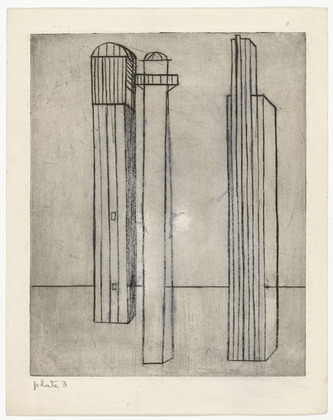 Louise Bourgeois. Plate 3 of 9, from the illustrated book, He Disappeared into Complete Silence. 1946-1947