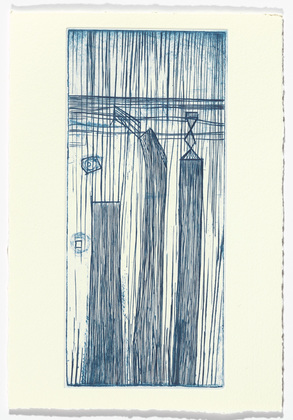 Louise Bourgeois. Plate 9 of 9, from the illustrated book, He Disappeared into Complete Silence, second edition. 1995-2003