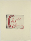 Louise Bourgeois. Untitled, plate 3 of 5, from the illustrated book, The Laws of Nature. 2000-2001
