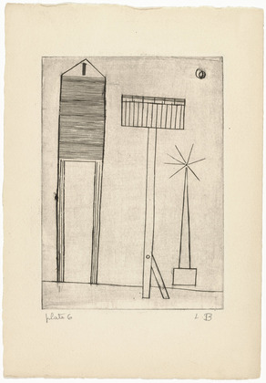 Louise Bourgeois. Plate 6 of 9, from the illustrated book, He Disappeared into Complete Silence. 1946-1947