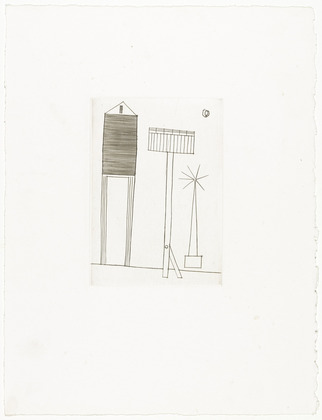 Louise Bourgeois. Plate 6 of 11, from the illustrated book, He Disappeared into Complete Silence, second edition. 1990