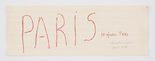 Louise Bourgeois. Paris Toujours Paris. 2006