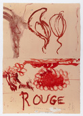 Louise Bourgeois. Untitled, no. 2 of 5, from the series, Le Matin Rouge. 2009