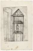 Louise Bourgeois. Plate 4 of 9, from the illustrated book, He Disappeared into Complete Silence. 1946-1947