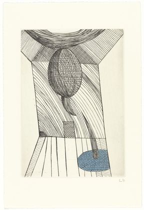 Louise Bourgeois. Untitled, plate 10 of 11, from the illustrated book, He Disappeared into Complete Silence, second edition. 2005