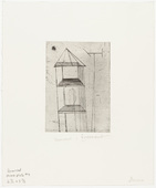 Louise Bourgeois. Plate 4 of 9, from the illustrated book, He Disappeared into Complete Silence, second edition. 1946-1947; reprinted 1993