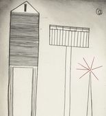 Louise Bourgeois. Plate 6 of 11, from the illustrated book, He Disappeared into Complete Silence, second edition. 2005