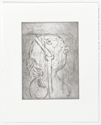 Louise Bourgeois. Untitled, plate 7 of 9, from the portfolio, The View from the Bottom of the Well. 1996