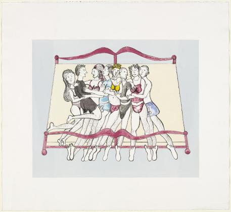 Louise Bourgeois. Eight in Bed. 2000