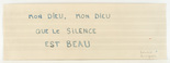 Louise Bourgeois. Mon Dieu, Mon Dieu, Que le Silence Est Beau. 2006