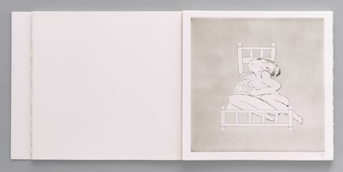 Louise Bourgeois. Untitled, plate 2 of 5, from the illustrated book, Metamorfosis. 1999