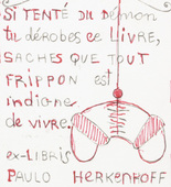 Louise Bourgeois. Ex Libris (for Paulo Herkenhoff). 2001
