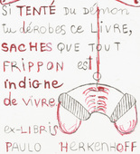 Louise Bourgeois. Ex Libris (for Paulo Herkenhoff). 2001