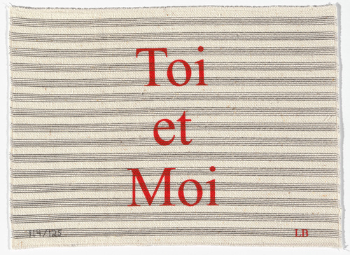 Louise Bourgeois. Toi et Moi. 2006