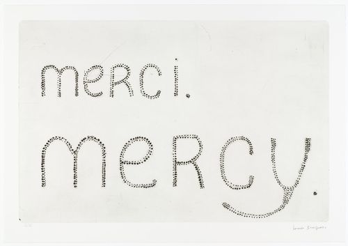 Louise Bourgeois. merci. mercy. 1992