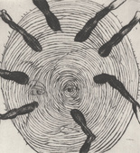 Louise Bourgeois. Untitled, plate 6 of 9, from the illustrated book, Ode à Ma Mère. 1995